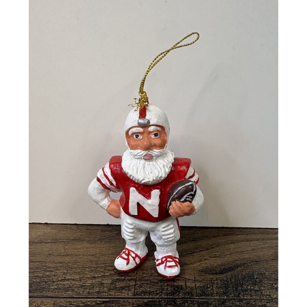 Vintage Herbie Husker Mascot 3.75" Resin Ornament Nebraska Cornhusker